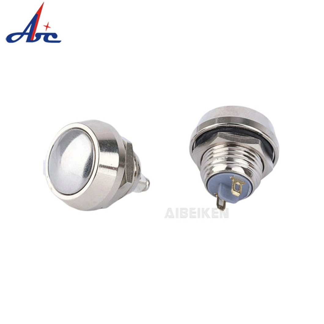 Domed Head 1no Momentary Function with Screw Terminal 12 mm Push Button Switch