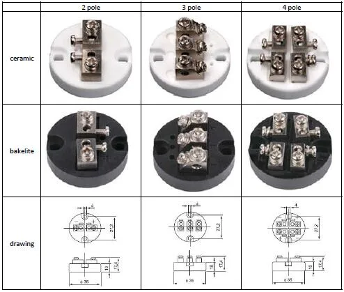 Industrial Kbs Thermocoule Head with Terminal Block