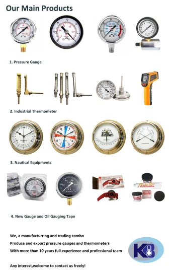 Gasdruck-Temperaturmessgerät, Bimetall-Thermometer, verstellbarer Winkelanschluss